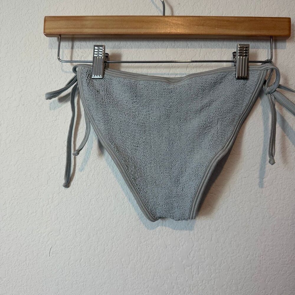 Hunza G Silver Textured String Bikini Bottom - Picture 4 of 6